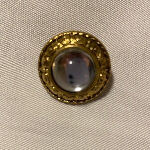 Vintage Gold and Silver Button